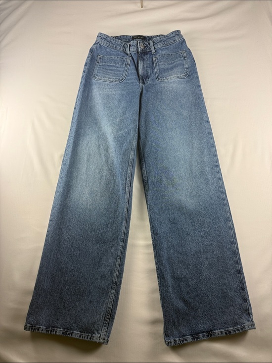Free Assembly Denim - Free Assembly Super High Wide Leg Jeans Women's Size 6